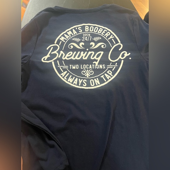 No Boundaries Tops - Boy Mom BreastFeeding Navy Blue Long Sleeve Shirt